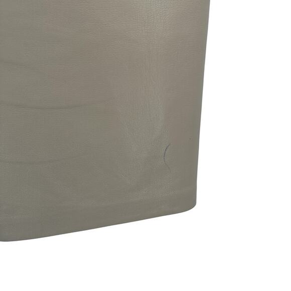 Aritzia Wilfred The Melina Pants Vegan Leather Cropped Beige Size 10 - Picture 9 of 11